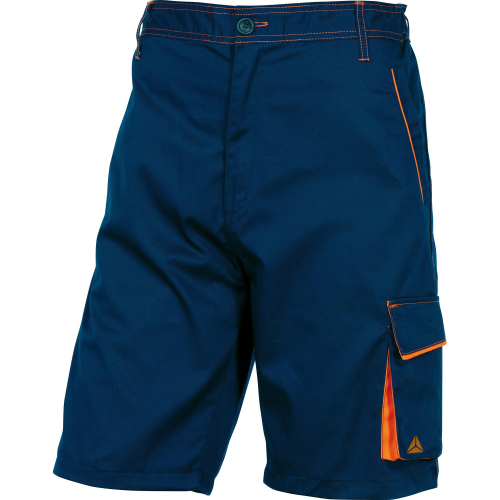 Bermuda da lavoro Panostyle M6BER - sargia/poliestere/cotone - taglia L - blu/arancio - Deltaplus